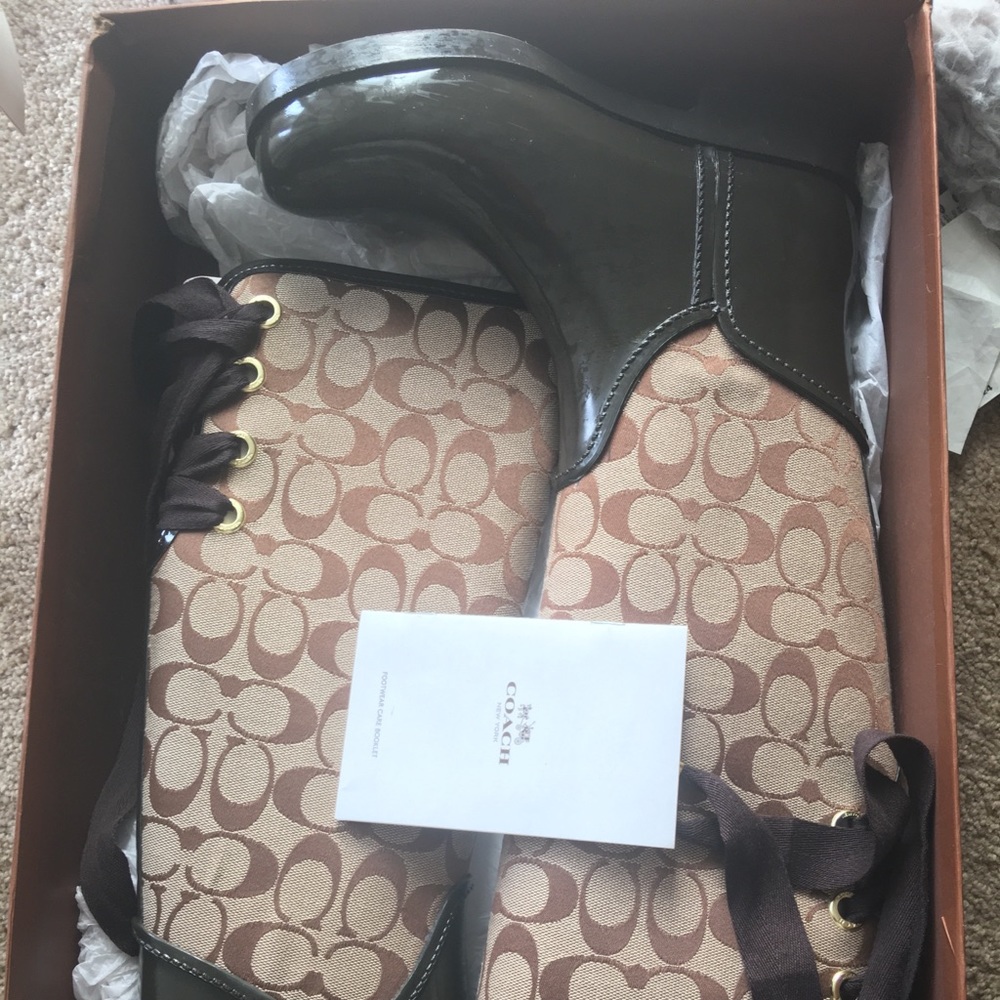 Coach Tristee Rainboot Brown